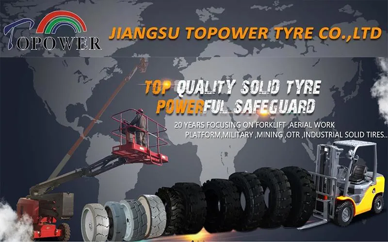 Forward Industry Group Super Quality Solid Tyre Manufacturer Tire for Forklift Sweeper with Side Hole 6.50-10