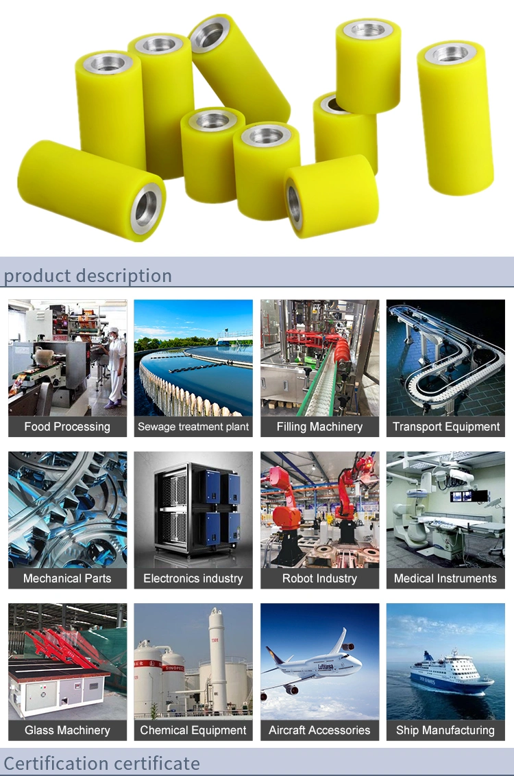Customized Hulling Machinery Polyurethane Rubber Roller