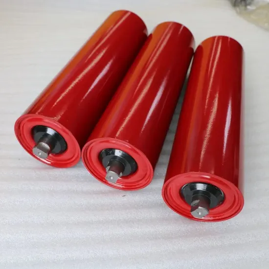 Polyurethane Roller Idler Roller Steel Conveyor Roller Rubber Conveyor Roller
