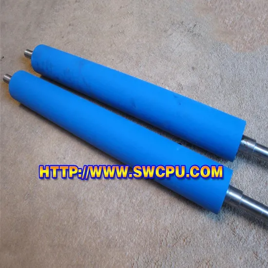 Industrial Mining Polyurethane Silicone Rubber Roller, Bearing Roller for Conveyor Belts 
