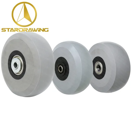 Stardrawing 100/125/150/200/254 mm 4/5/6/8/10 Inch Polyurethane Castor Wheel Heavy Duty Solid PU Roller Wheel 