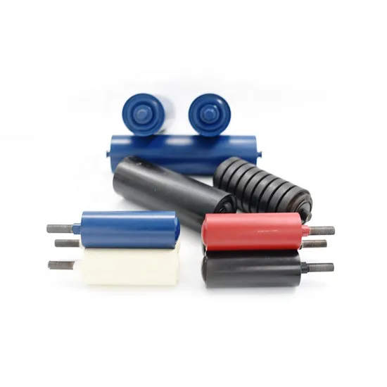 Factory Customized Industrial Idler Conveyor Roller Polyurethane and Rubber Belt Conveyor Roller Rubber 