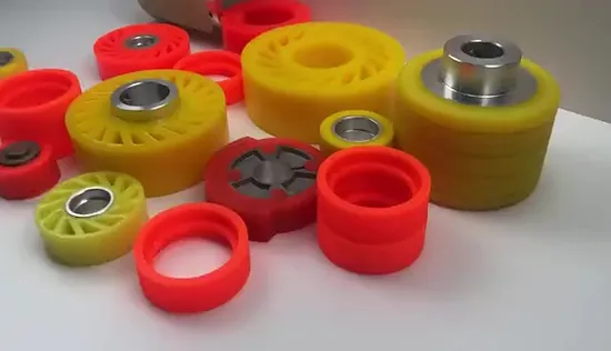 OEM Custom Nylon Polyurethane Paint Roller Silicone Rubber Wear Resist PU Conveyor Roller 