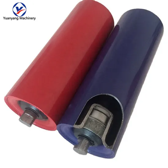 Factory Steel, Polyurethane, Rubber Manufacturer Idler Spiral HDPE Conveyor Roller Diameter 60