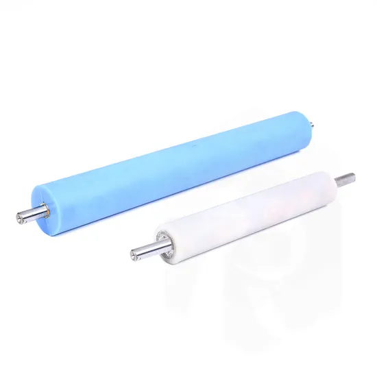 China Manufacture Flexible Rubber PU Polyurethane Conveyor Guide Idler Roller 