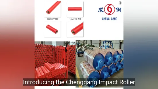 Belt Conveyor Spiral Polyurethane Idler Roller 