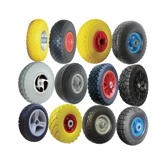 Solid Puncture Proof Flat Free PU Polyurethane Foam Tire Wheel 