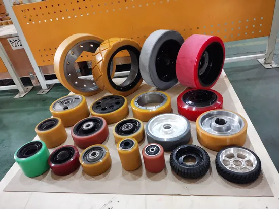13.5X6X10.5 Press on Polyurethane Solid Tire Wheels 