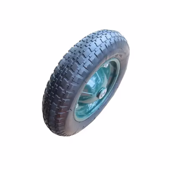 Trolley Small Pneumatic Solid Tire Rubber Wheel 2.50