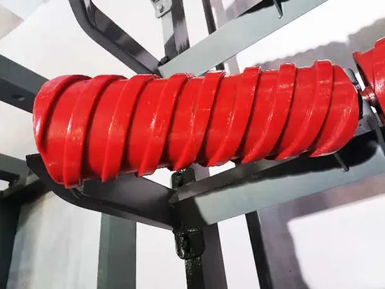 Belt Conveyor Impact Roller/Shock Absorbing Conveyor Idler/Polyurethane Correction Roller 