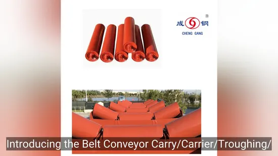 Belt Conveyor for Industry Polyurethane Spiral Idler Roller Polyurethane Conveyor Roller 