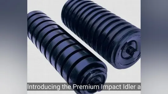 Durable Carbon Steel Idler with Polyurethane Blade and Galvanized Roller 