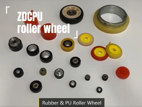 Heat Resistant Silicone Rubber Polyurethane Coated Bearings Wheel / Rubber Feed Rollers 